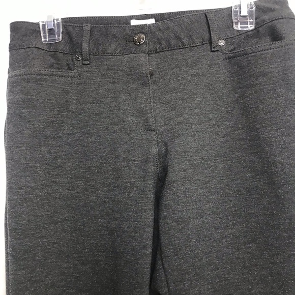 Talbots Gray Stretch Career 6 Petite Straight - Picture 2 of 6